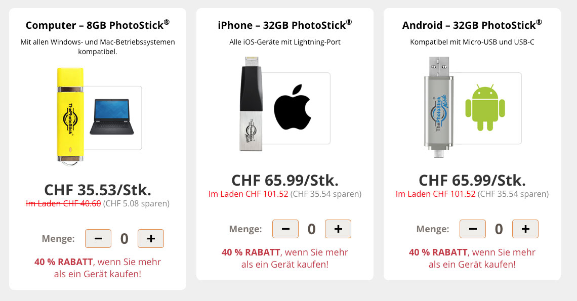 mobile photostick preis 2019 The Photostick USB sichern Sie Ihre Erinnerungen für immer